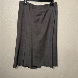 Ann Taylor LOFT Women’s Size 10 Pleated Wool Blend Career Skirt Office Workwear